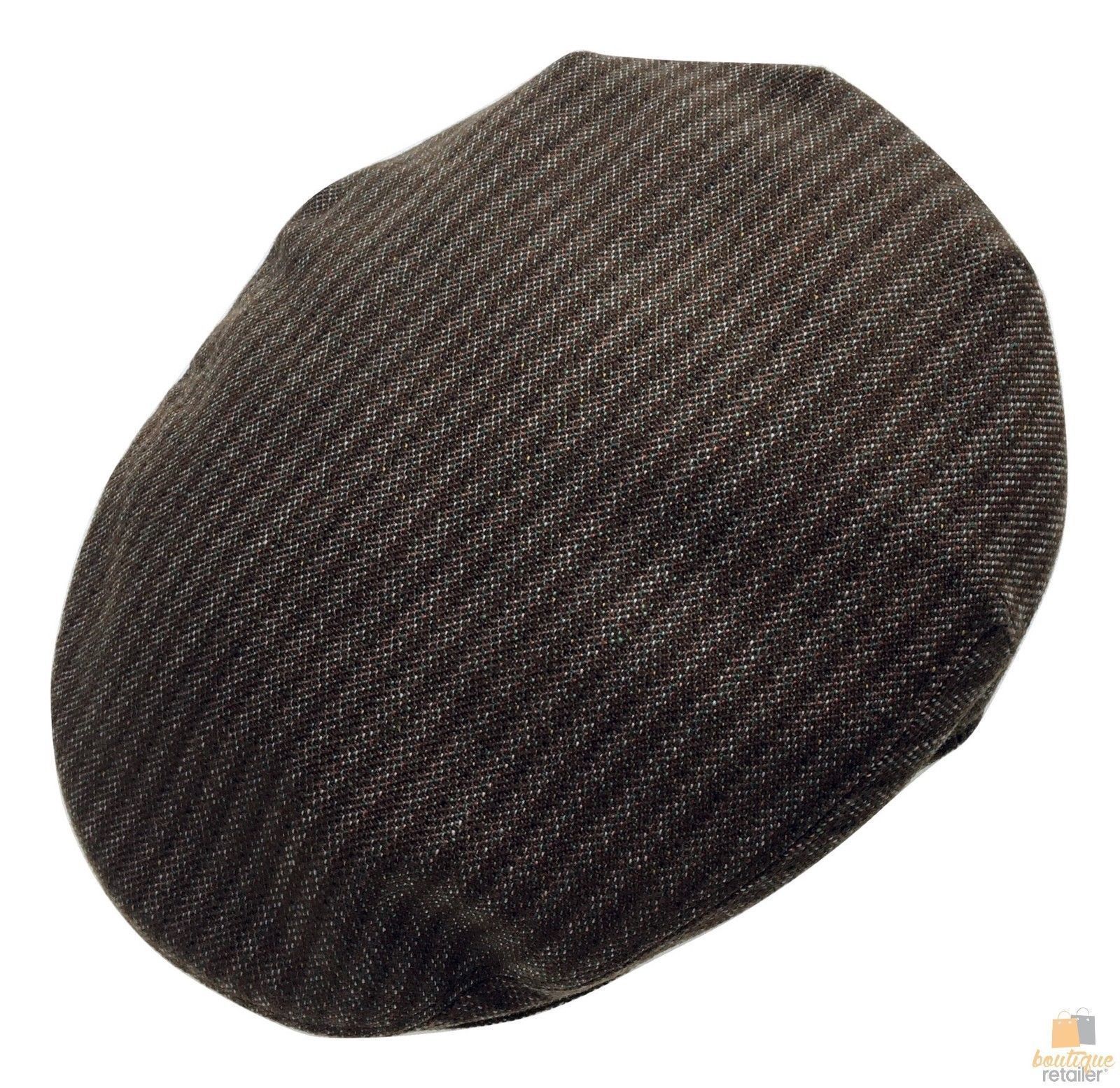 STRATFORD English Tweed Country Flat Cap Mens Driving Hat Wool Classic 2248