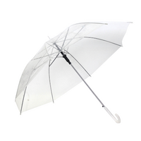 Clear Transparent Umbrella Wedding Rain Parasol Manual Bird Cage
