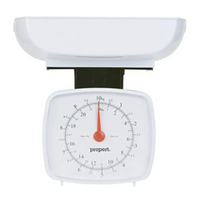 10kg Propert Large Capacity Mechanical Kitchen Scales - White/Black