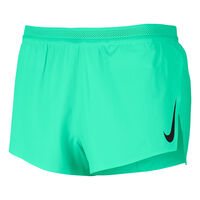 Nike AeroSwift Mens 5cm Running Shorts - Green Glow/Black