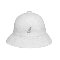 KANGOL Bermuda Casual Bucket Hat Terry Towelling Cap - White
