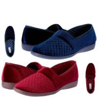 Grosby Marcy 2 Womens Slippers Slip On Indoor Outdoor Quilted Moccasins Shoes