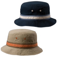 STETSON Everett 100% Cotton Bucket Hat Summer Brim Foldable Travel Cap Packable