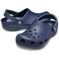 Crocs Classic Clogs Roomy Fit Sandal Clog Sandals Slides Waterproof - Navy - US Men's 11 / Women's 13