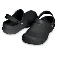 Crocs Bistro Slip Resistant Clogs Shoes Sandals Work Occupational - Black - Mens US 10/Womens US 12