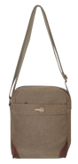 FIB Explorer Canvas Cross Body Travel Bag - Khaki