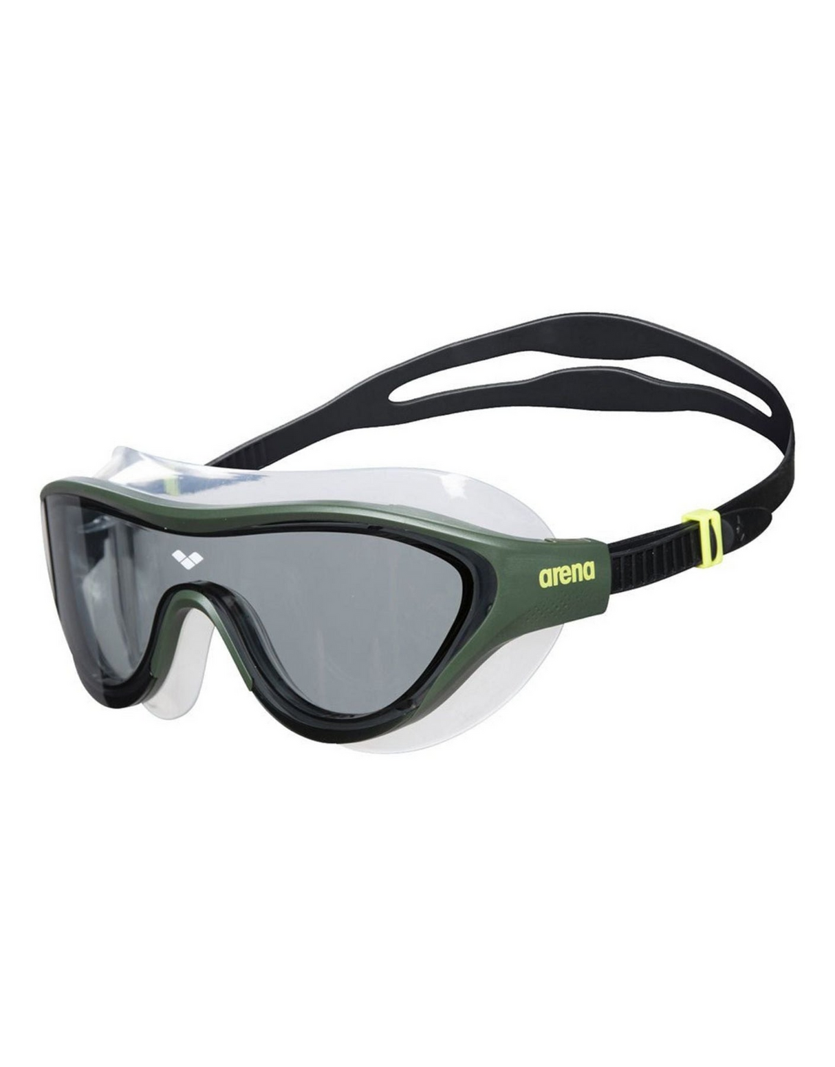 Arena The One Mask Swimming Goggles in Smoke/Green/Black