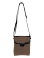 FIB Byron Canvas Sling Bag Shoulder Travel Cross Body - Brown