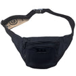 FIB Byron Canvas Bum Bag Waist Belt Travel Pack in Black
