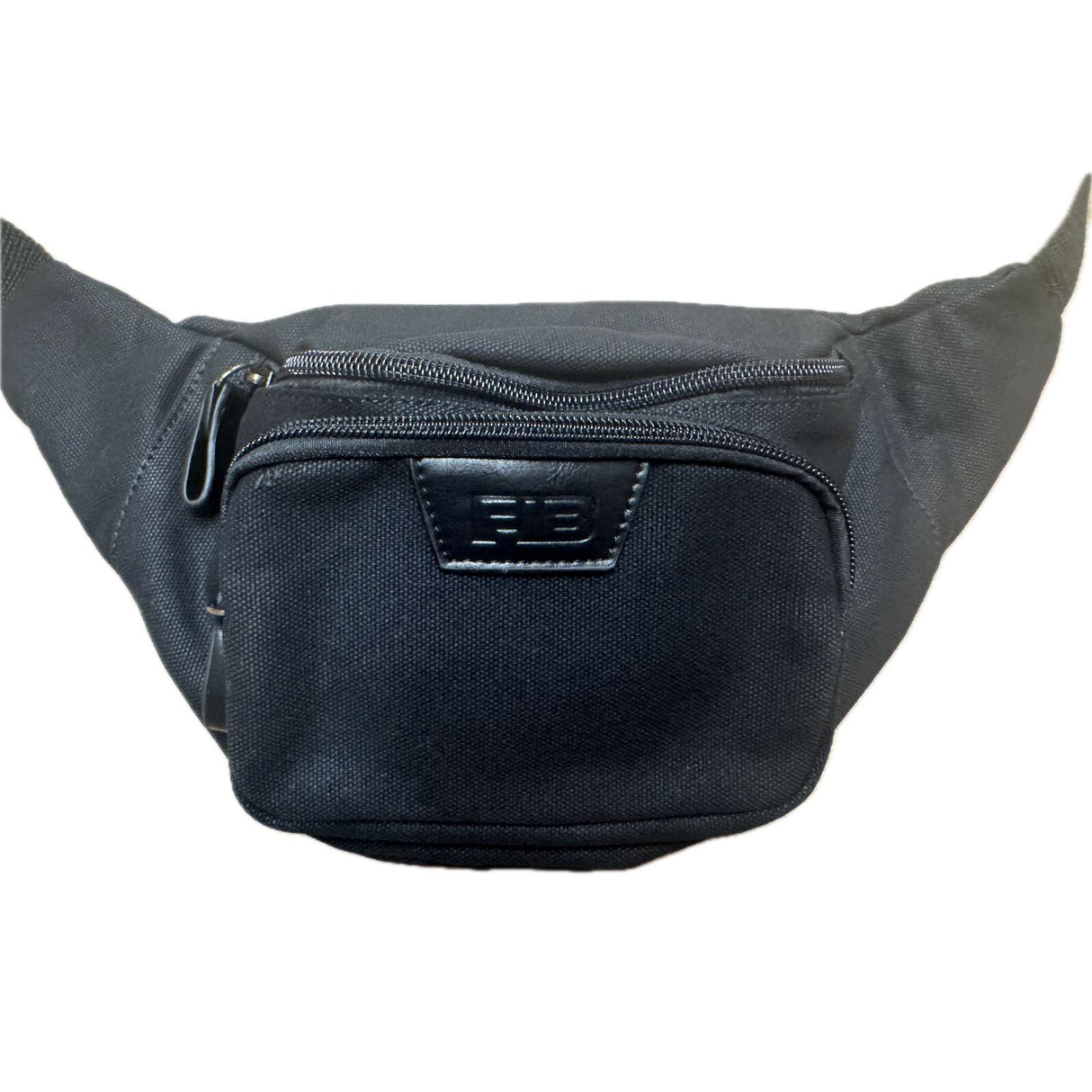 FIB Byron Canvas Bum Bag Waist Belt Travel Pack in Black