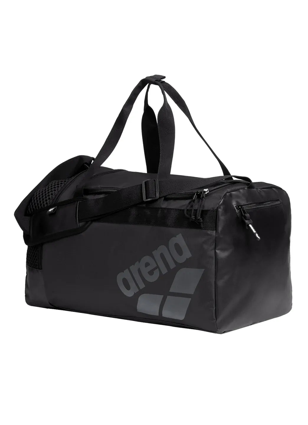 Arena All Set Duffle Bag 40L Sports Gym Travel Aquabreathe Water-Repellent in Black
