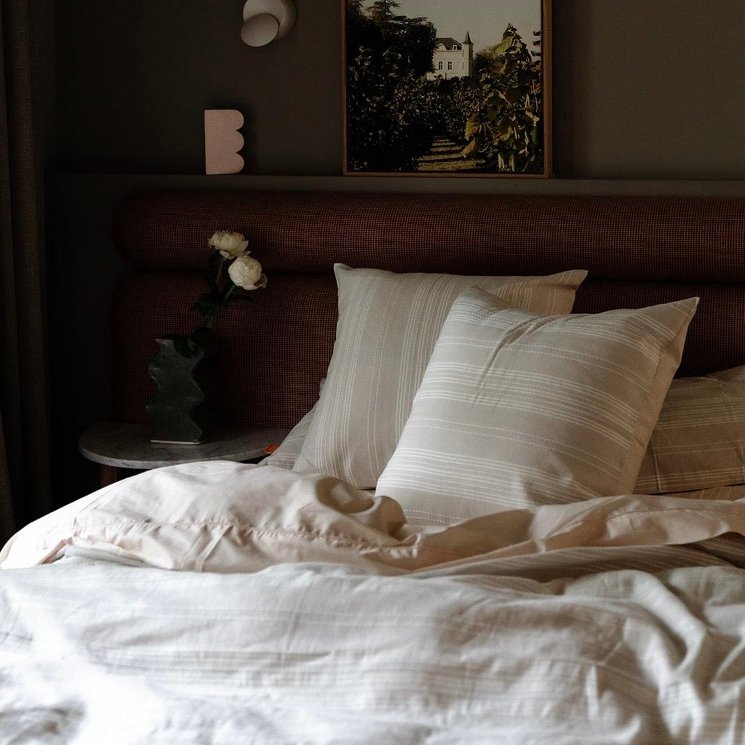 100% Cotton Yarn Dyed Duvet Quilt Cover Set w/ 2 Pillow Cases in Harlow