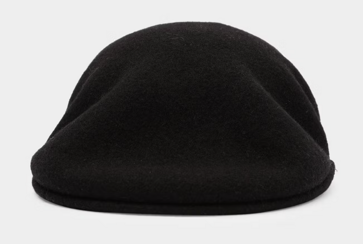 KANGOL 504 Wool Ivy Cap Mens Warm Winter Flat Classic Hat - Black