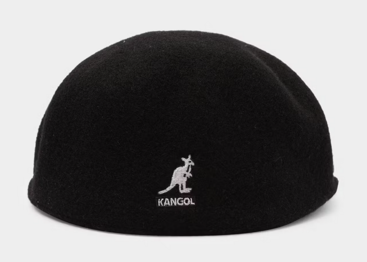 KANGOL 504 Wool Ivy Cap Mens Warm Winter Flat Classic Hat - Black
