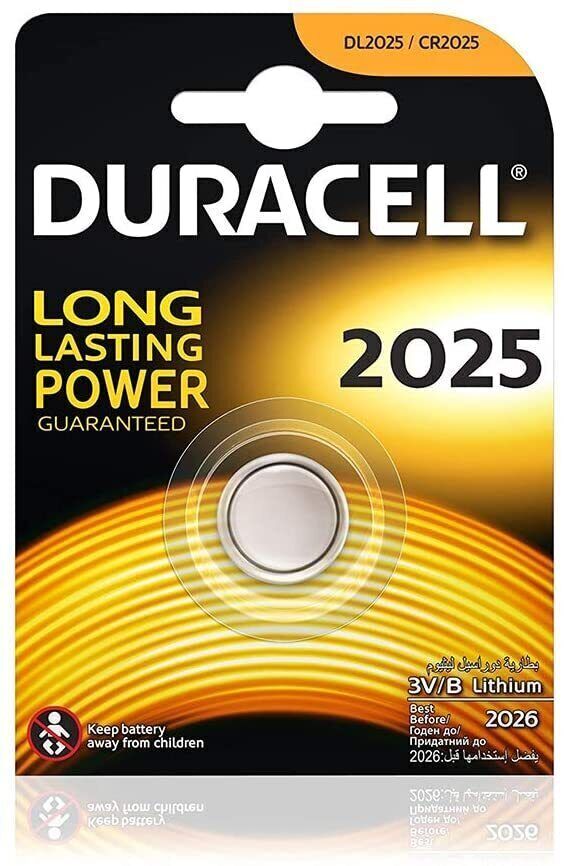 6x Duracell CR2025 Lithium Batteries 3V (3x 2-Pack)