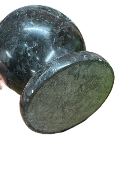 Stone Mortar & Pestle Herbs Spices Grinder in Dark Grey