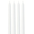 6x Tapered Dinner Candles 20cm Tall Wedding Candle White - Unscented