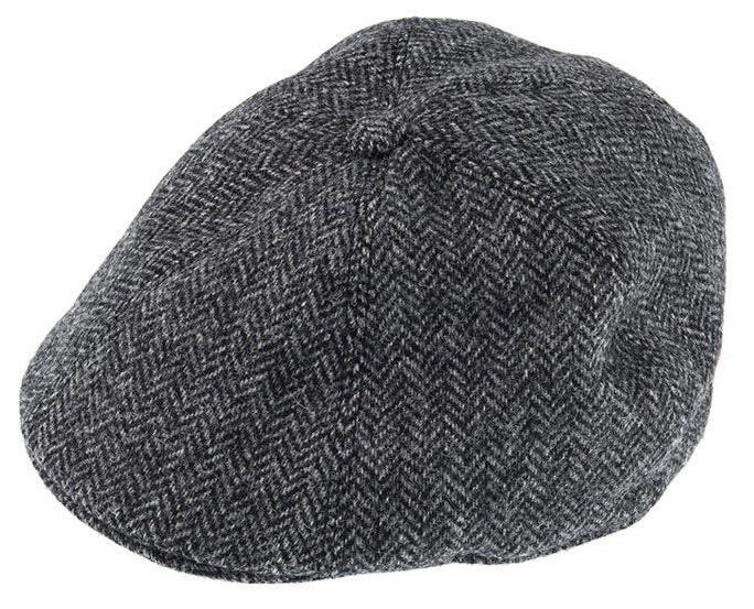 DENTS Mens Drivers Cap Abraham Moon Hat Tweed Peeky Blinders - Charcoal