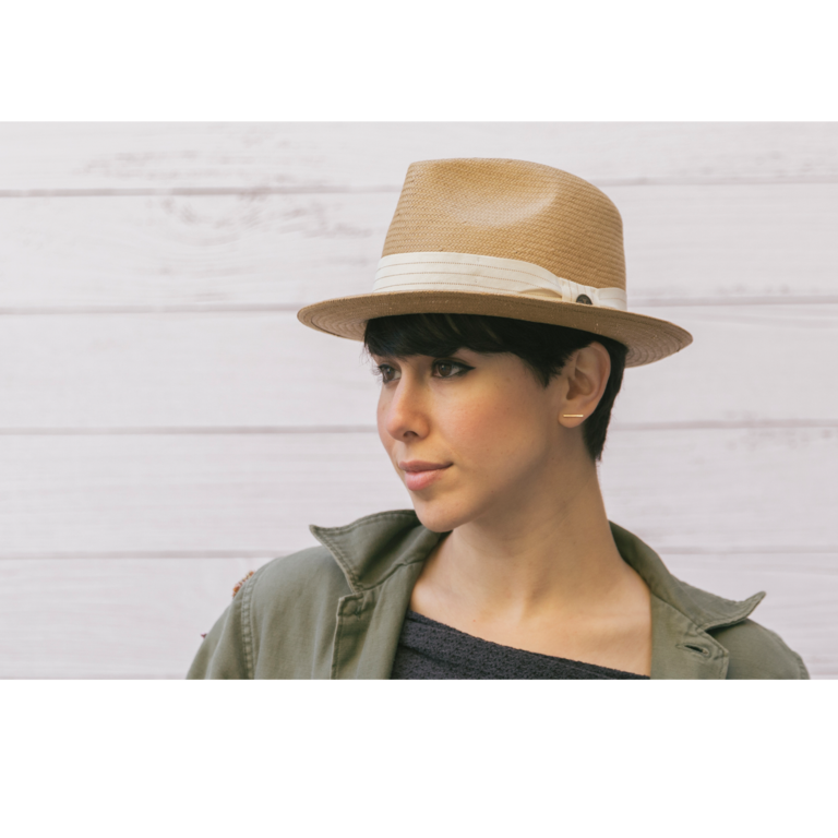 Goorin Brothers Mens Snare Straw Fedora Trilby Hat Panama Summer Beach - Natural