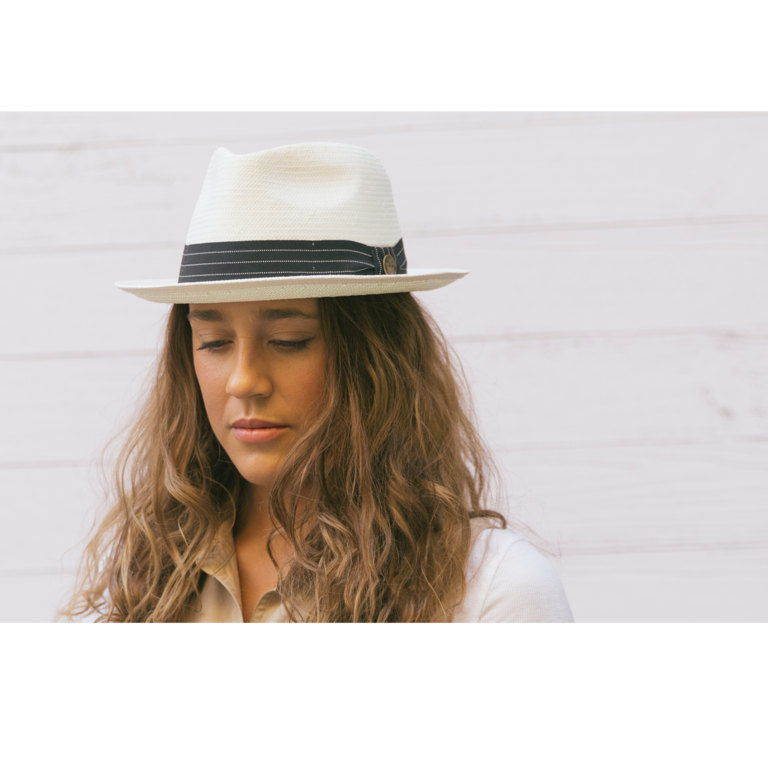 Goorin Brothers Mens Straw Hat Fedora Trilby Panama Summer Beach - Stone