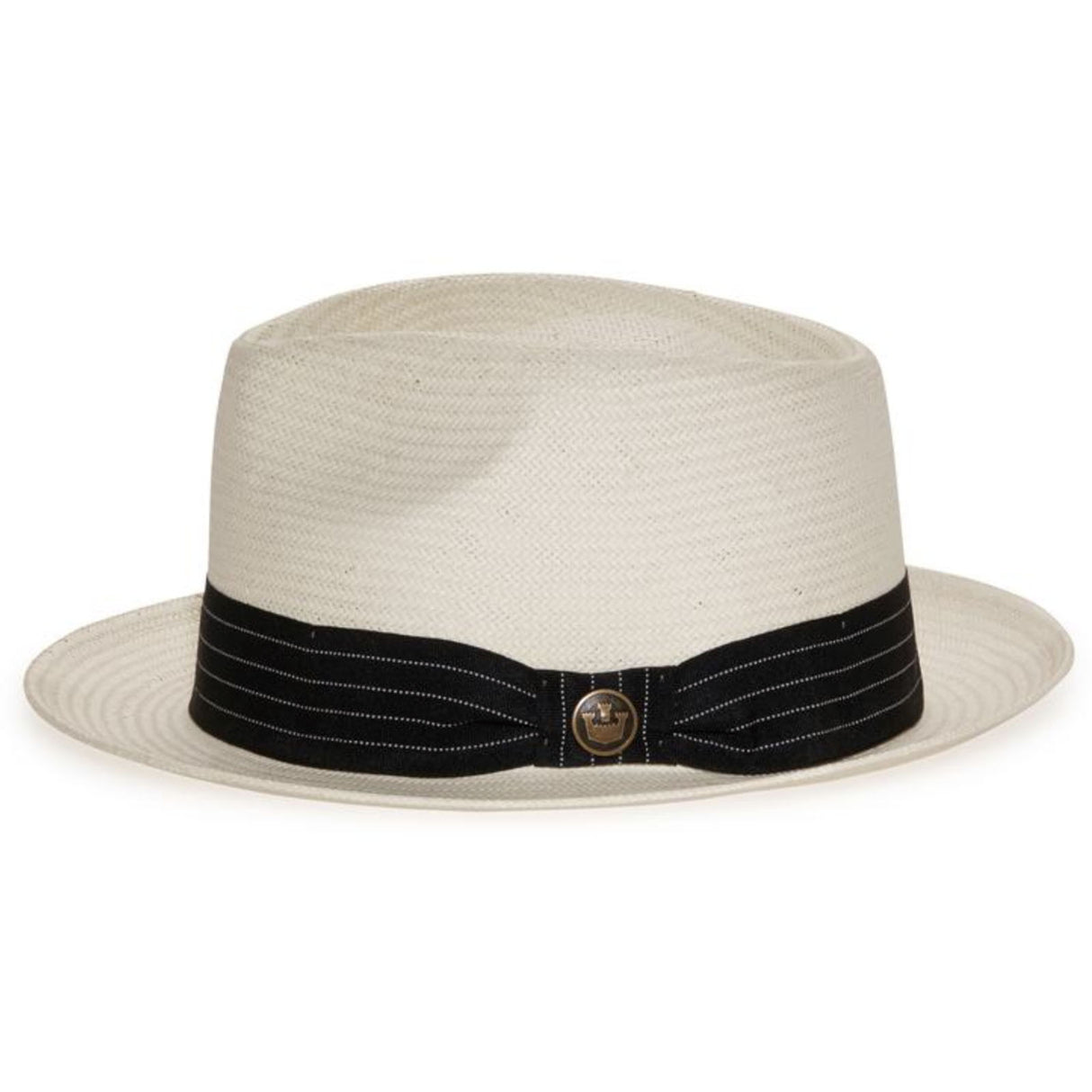 Goorin Brothers Mens Straw Hat Fedora Trilby Panama Summer Beach - Stone
