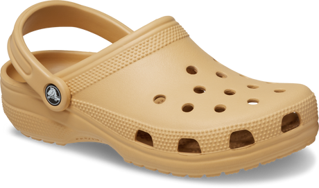 Crocs Classic Clogs Roomy Fit Sandal Clog Sandals Slides Waterproof in Wheat