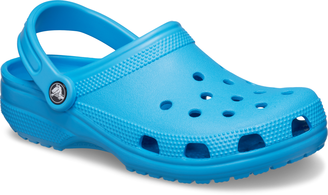 Crocs Classic Clogs Roomy Fit Sandal Clog Sandals Slides Waterproof in Blue Venetian