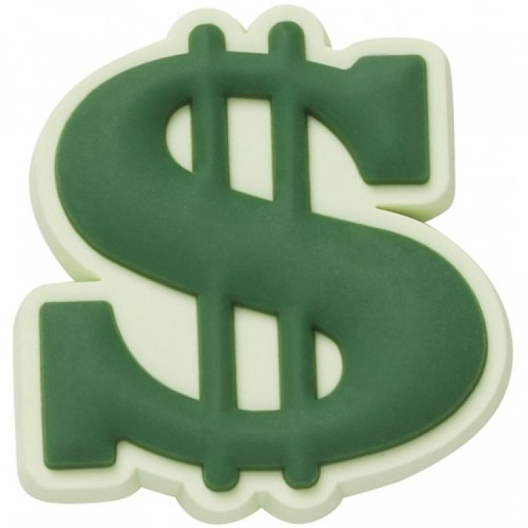 1x Crocs Dollar Sign Jibbitz Charm - 100% Authentic
