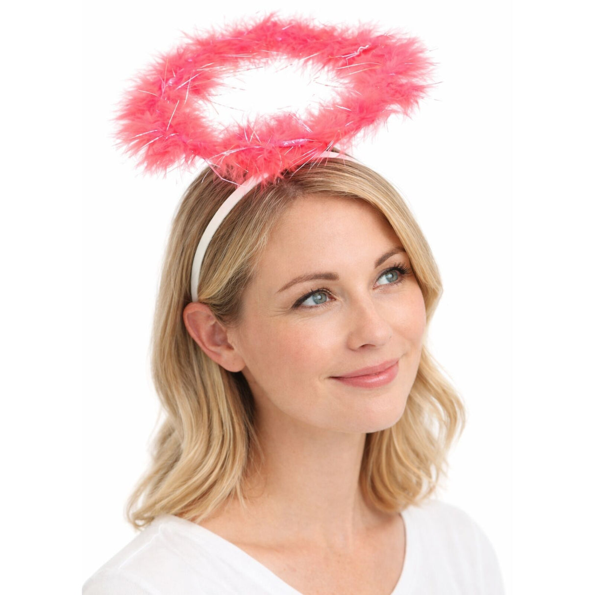 Red Angel Headband - Halo Hair Hoop for Costume/Fancy Dress Party