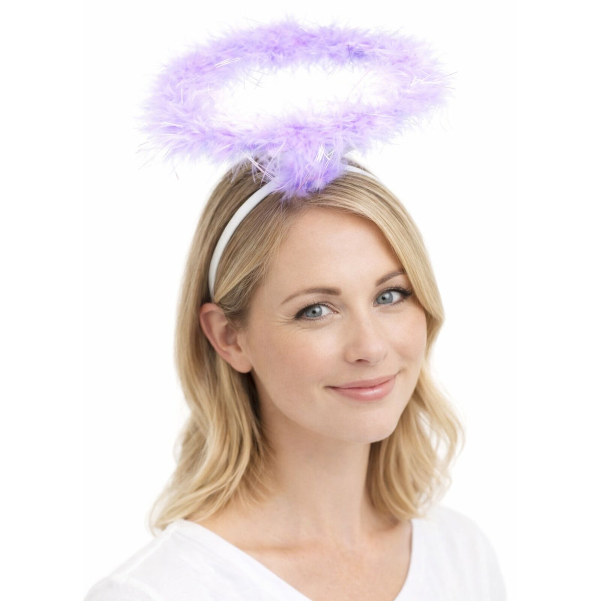 Purple Angel Headband - Halo Hair Hoop for Costume/Fancy Dress Party