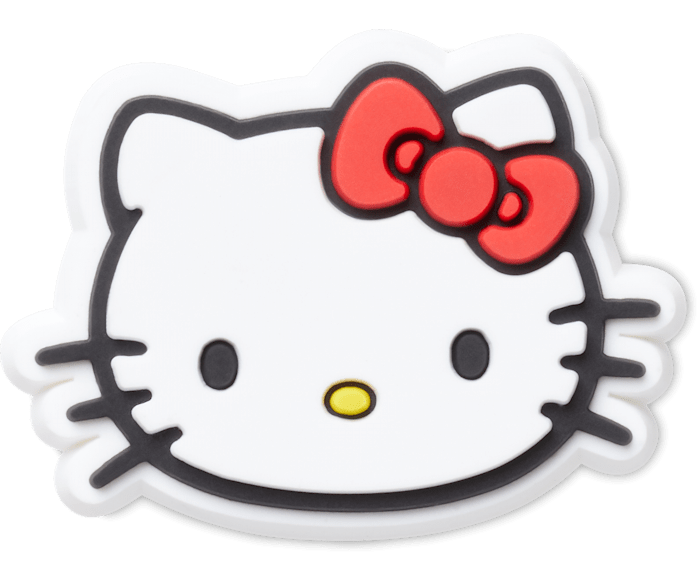 1x Crocs Hello Kitty Head Jibbitz Charm - 100% Authentic