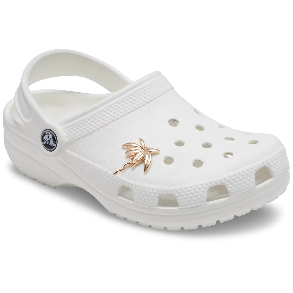 1x Crocs 3D Metal Gold Palm Tree Jibbitz Charm - 100% Authentic