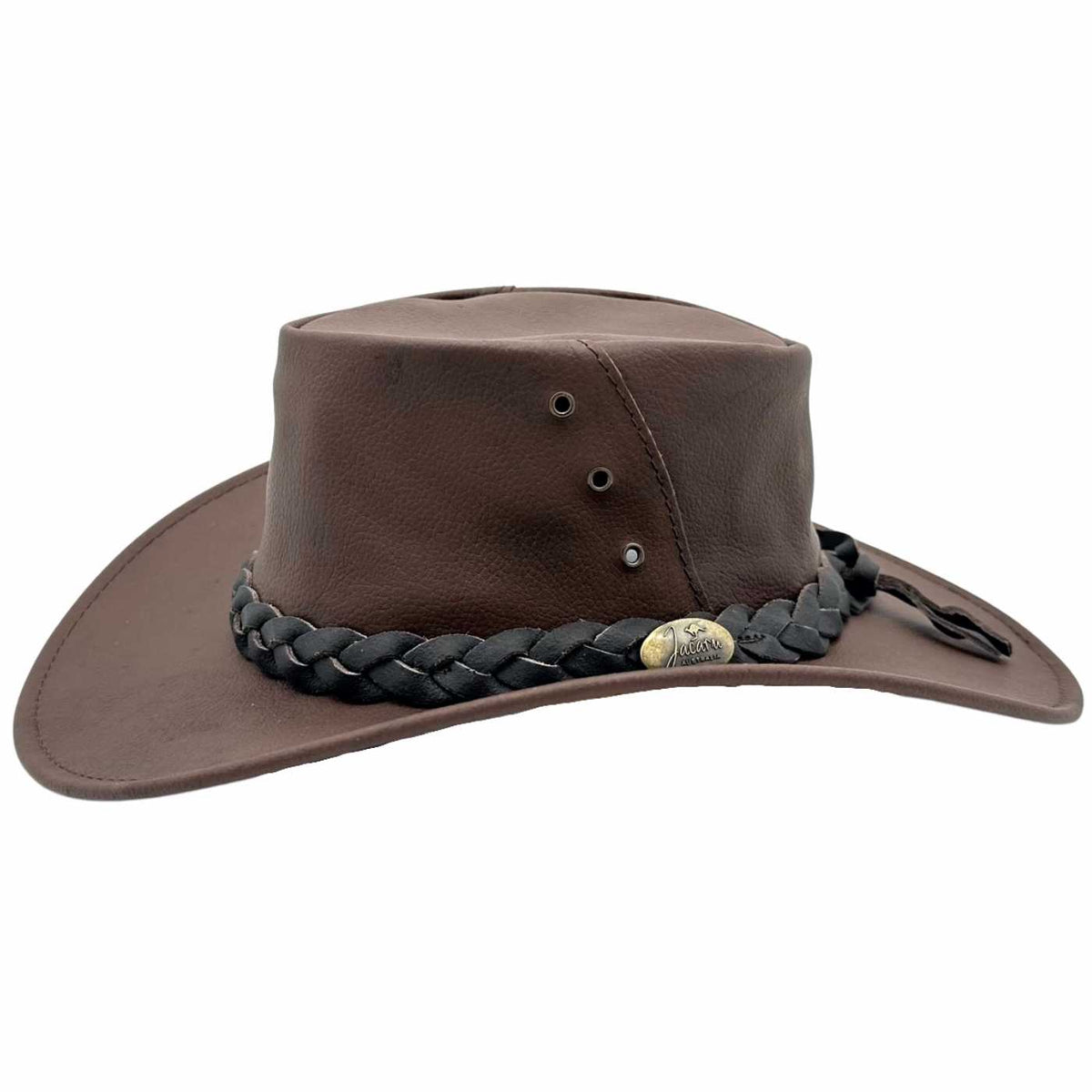 Jacaru 1001A Kangaroo Leather Hat - Foldable & UPF 50+ (Made in Australia)