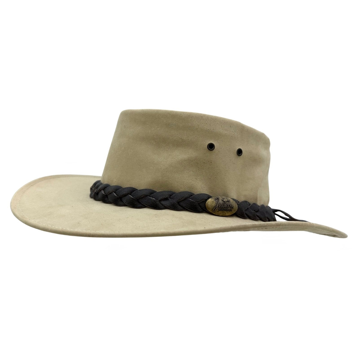 Jacaru 1001P Premium Kangaroo Leather Hat - Water Repellent & Moldable Brim Wire (Made in Australia)