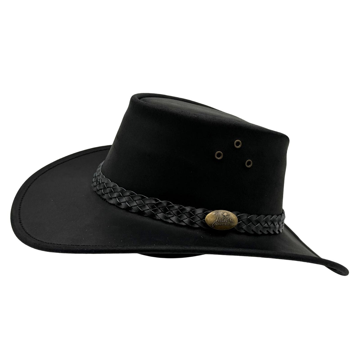 Jacaru 1006 Wallaroo Oiled Leather Hat - Water Resistant & UPF 50+ (Made in Australia)