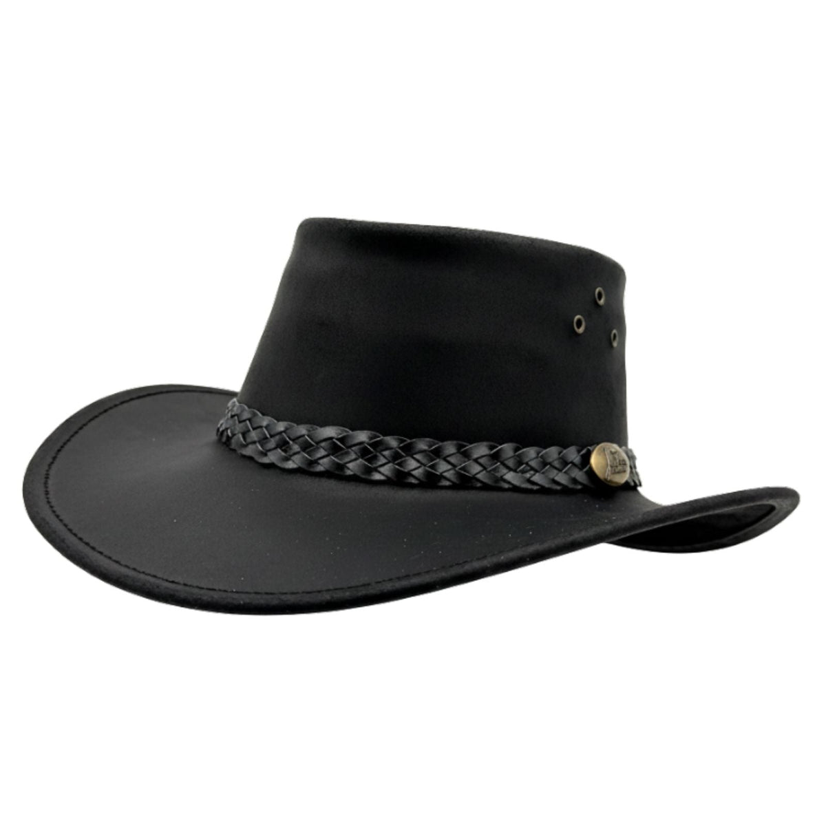 Jacaru 1006 Wallaroo Oiled Leather Hat - Water Resistant & UPF 50+ (Made in Australia)