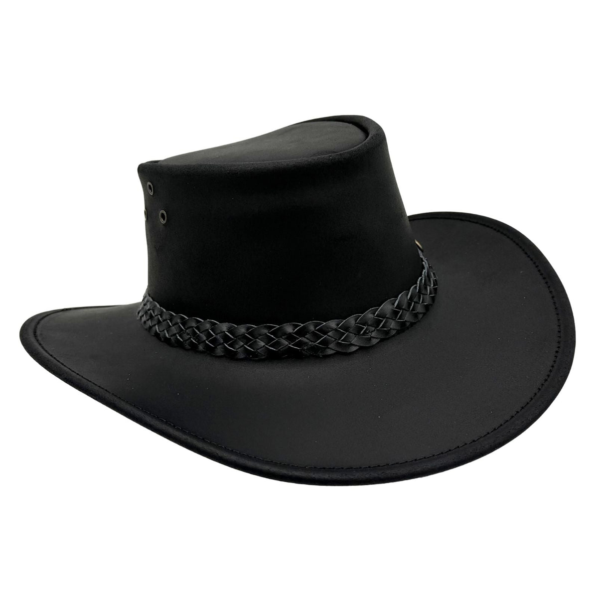 Jacaru 1006 Wallaroo Oiled Leather Hat - Water Resistant & UPF 50+ (Made in Australia)