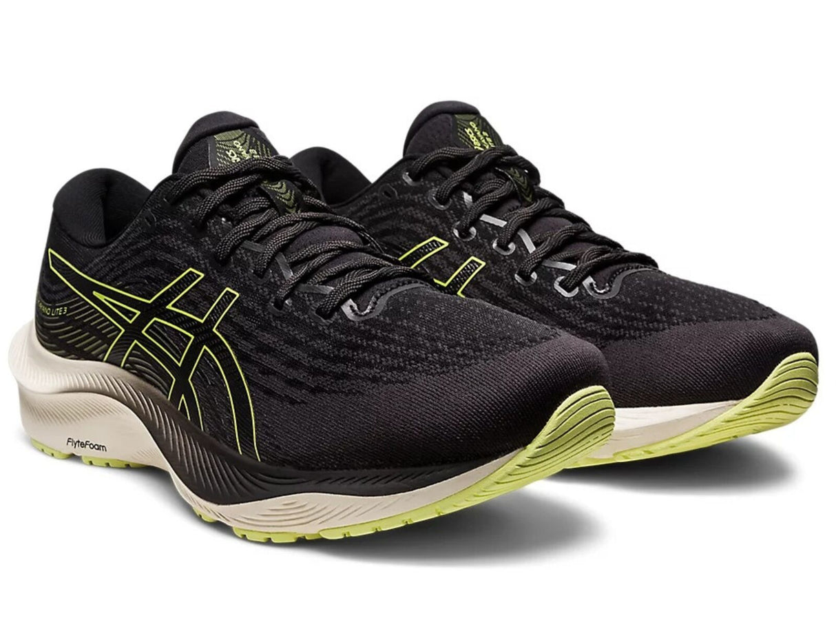ASICS GEL-Kayano Lite 3 Running Shoes in Black/Glow Yellow – Mens Size US 8.5