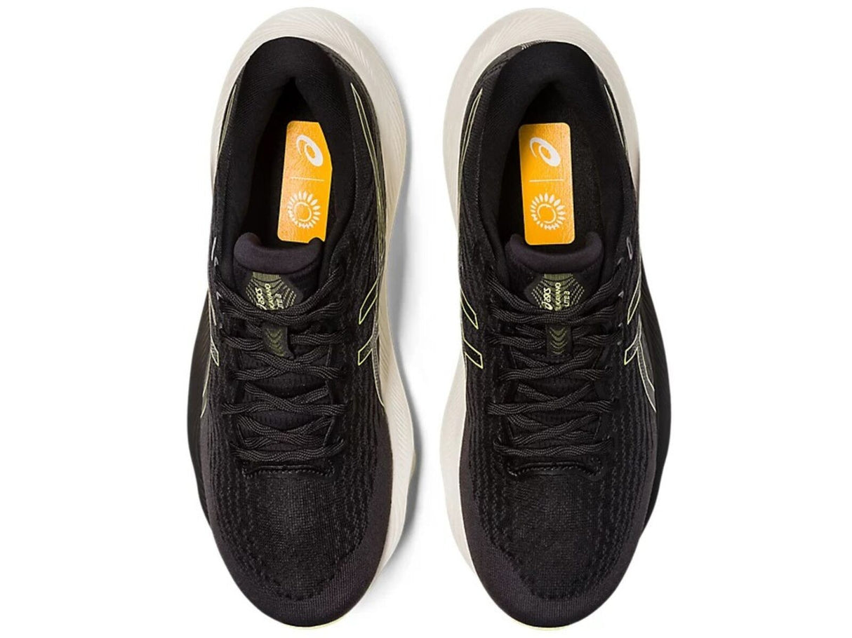 ASICS GEL-Kayano Lite 3 Running Shoes in Black/Glow Yellow – Mens Size US 8.5