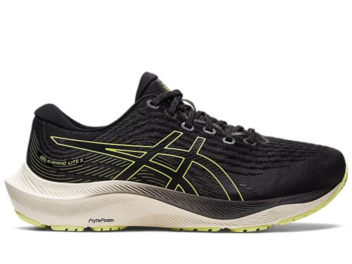 ASICS GEL-Kayano Lite 3 Running Shoes in Black/Glow Yellow – Mens Size US 8.5