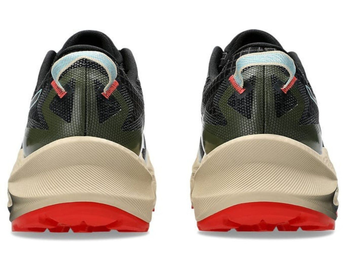 Mens ASICS Trabuco Max 3 Trail Running Shoes in Black/Smoke Blue – Size 10.5