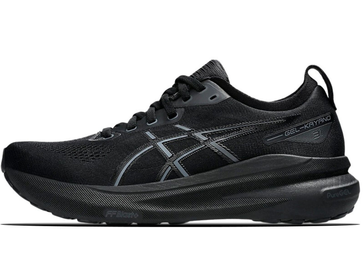Mens ASICS GEL-Kayano 31 Running Shoes (2E Wide) in Black/Black – Size 11