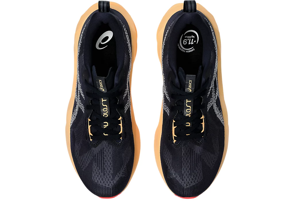 Asics Mens Novablast 5 Running Shoes - Midnight/Orange Glow (Athletic Sneakers/Runners)