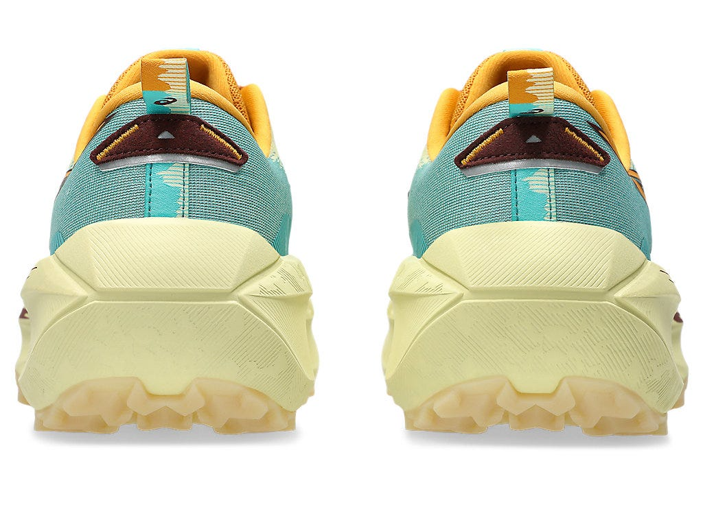 Asics Mens Trabuco Max 4 Trail Running Shoes - Wheat Yellow/Dark Red Planet (Sneakers/Runners)