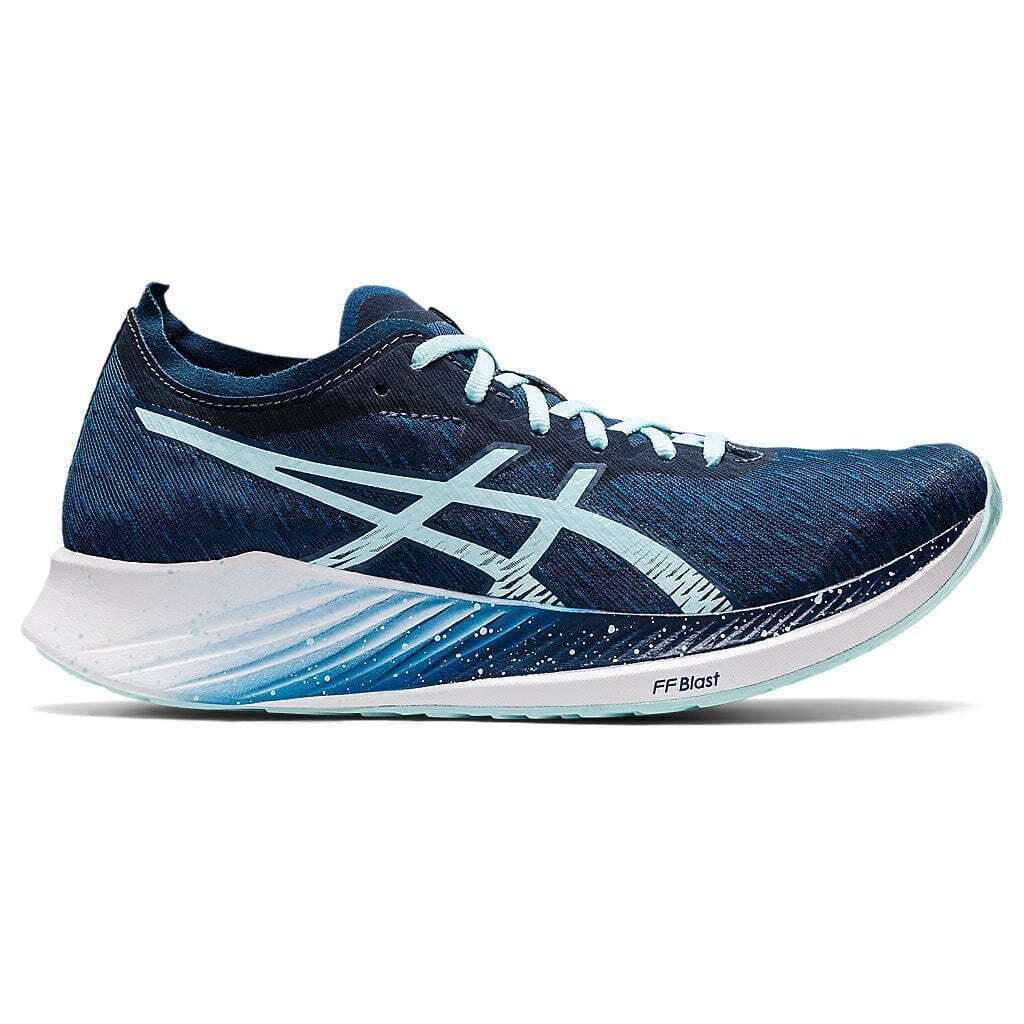 Asics Womens Magic Speed Neutral Running Shoes Runners - Mako Blue/Clear Blue