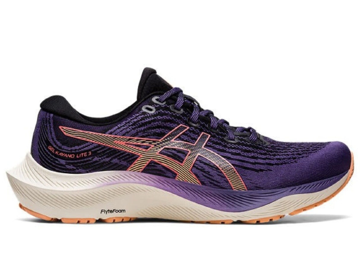 Womens ASICS GEL-Kayano Lite 3 Running Shoes in Dusty Purple/Summer Dune – Size 10.5