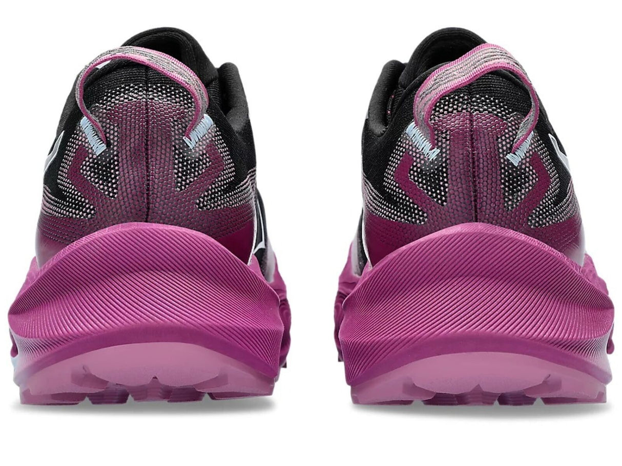 Womens ASICS Trabuco Max 3 Trail Running Shoes in Black/Light Blue – Size 8