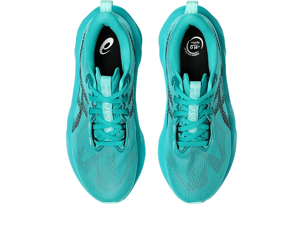 Asics Womens Novablast 5 Running Shoes - Wave Teal/Black (Athletic Sneakers/Runners)