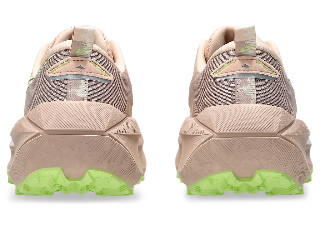 Asics Womens Trabuco Max 4 Sneakers Trail Runners Shoes in Pale Apricot/Cream