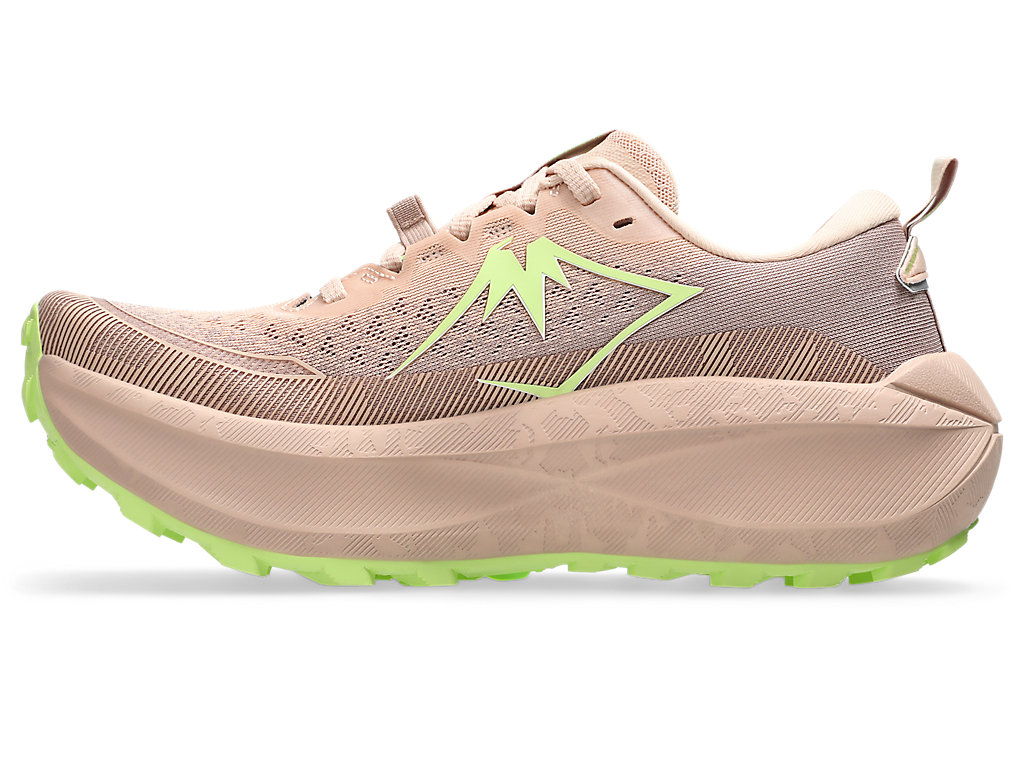 Asics Womens Trabuco Max 4 Sneakers Trail Runners Shoes in Pale Apricot/Cream